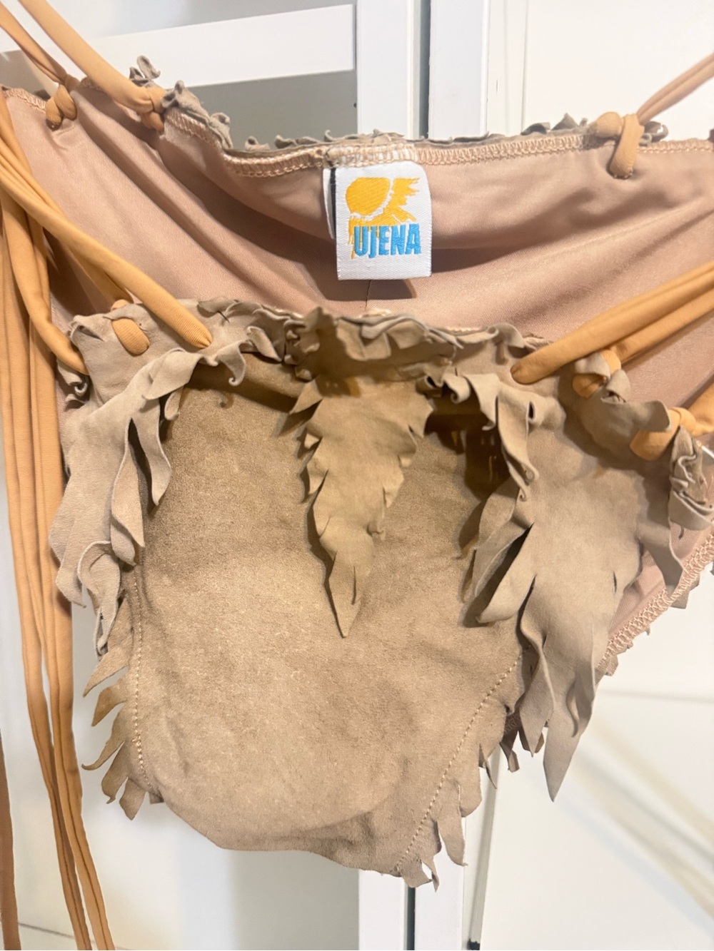 UJENA Diamond Head Chamois Bikini Bottom - 100% Suede • MED - Picture 5 of 12